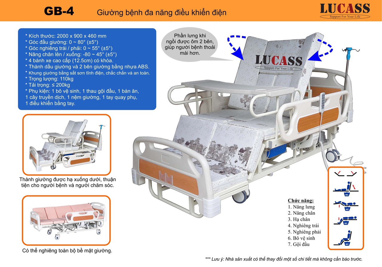 Giường bệnh Lucass