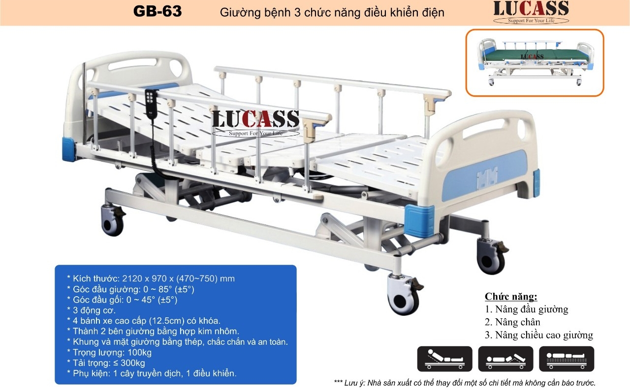 Giường bệnh tự động Lucass có tốt không? Mua ở đâu chính hãng?
